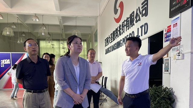 吉安市总工会率工作组深入bjl平台塑料光纤调研指导工会工作